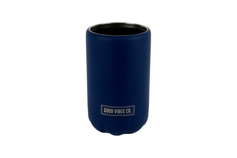 Good Vibes™ Insulated Double Wall Stainless Steel Regular Bottle & Can Cooler - Bay Blue