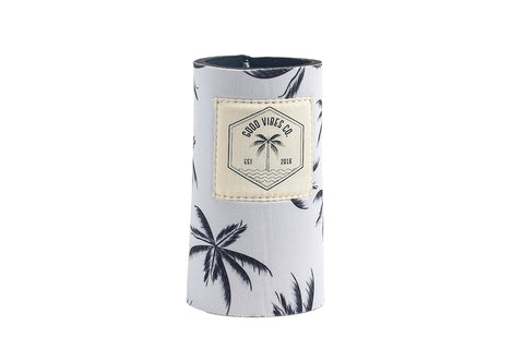 Good Vibes™ Skinny Neoprene Can & Stubby Holder - Peacock Paradise