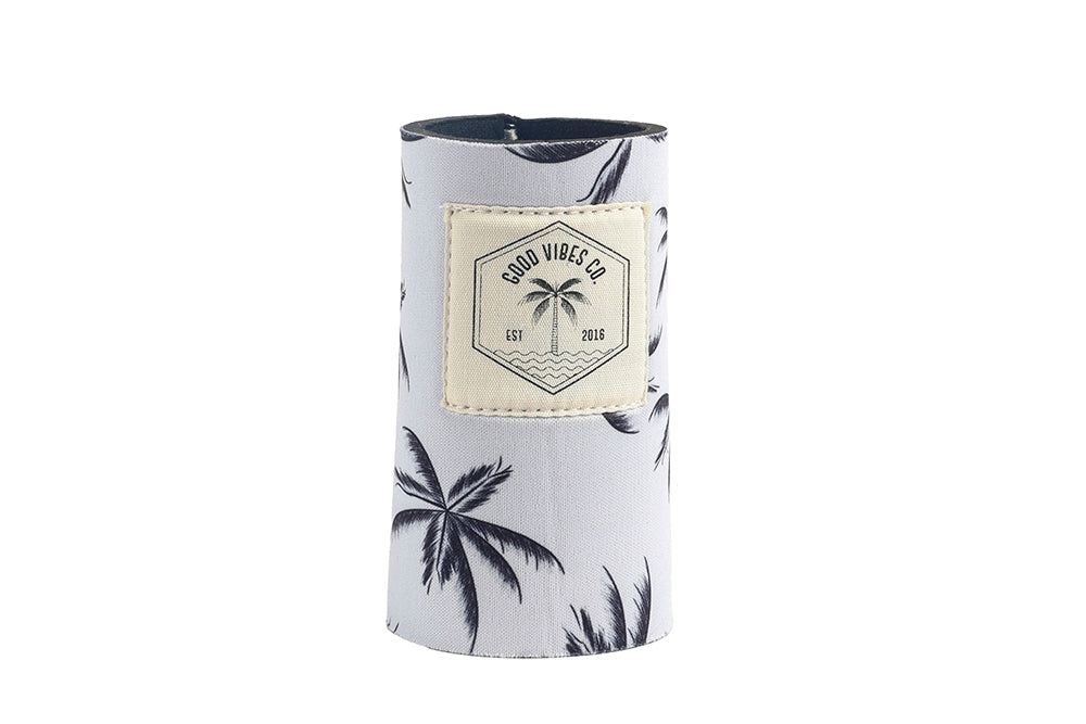 Good Vibes™ Skinny Neoprene Can & Stubby Holder - Havana