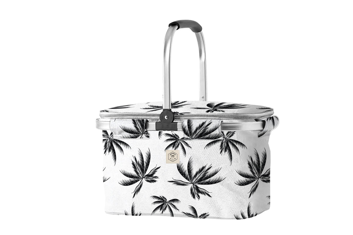 Insulated Market Cooler Bag, Aluminium Frame, Fully Zipped, Collapsible - Havana