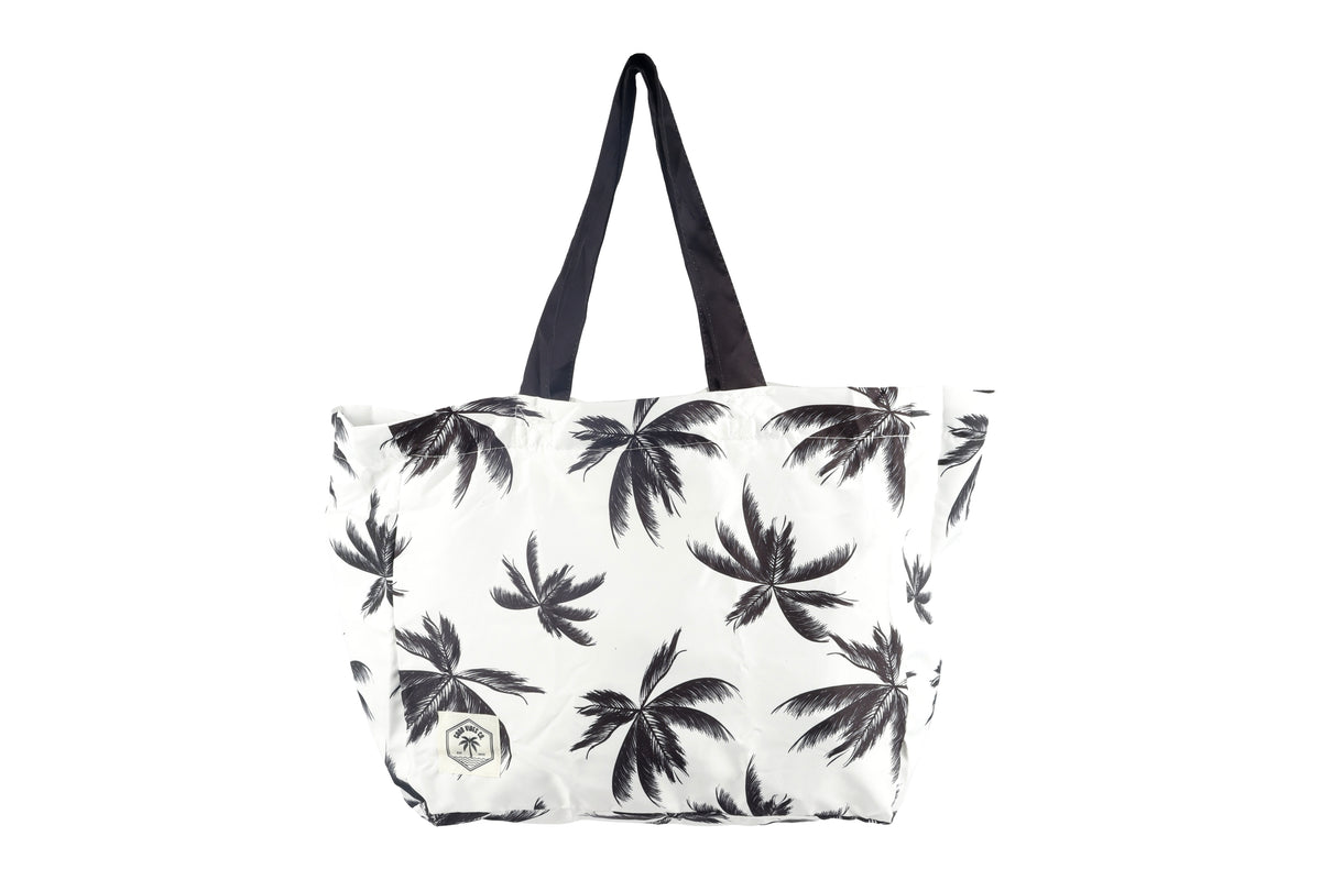 Eco Folding Shopping Tote Bag, 2 Internal Pockets, Handles - Havana