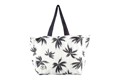 Eco Folding Shopping Tote Bag, 2 Internal Pockets, Handles - Havana