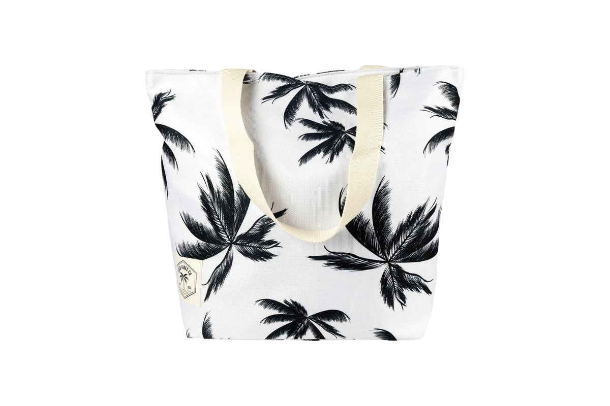 Beach Shopping Bag, Inner Pocket, Carry Handles - Havana