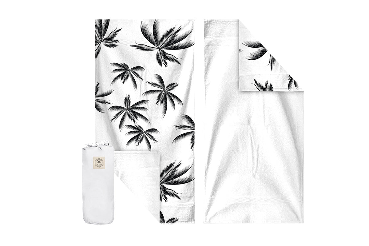 160cm Premium Waffle Beach Towel with Storage Bag, Double Sided, Eco Friendly, Sand Free, Quick Dry, Ultra Absorbent - Havana