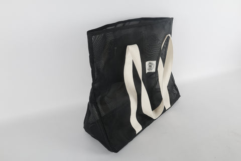 Black Extra Large, Ultimate Mesh Tote Beach Bag 62cm