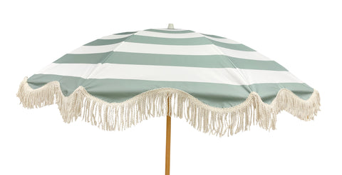 Luxe Canvas Beach Umbrella 2M - Hamptons Sage