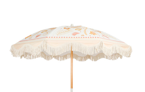 Luxe Canvas Beach Umbrella 2M - Moroccan Palm