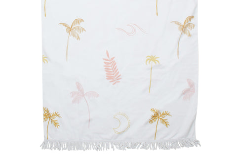 DOUBLE SIDED BEACH TOWEL  160 X 80CM -  COCO AND WAVES