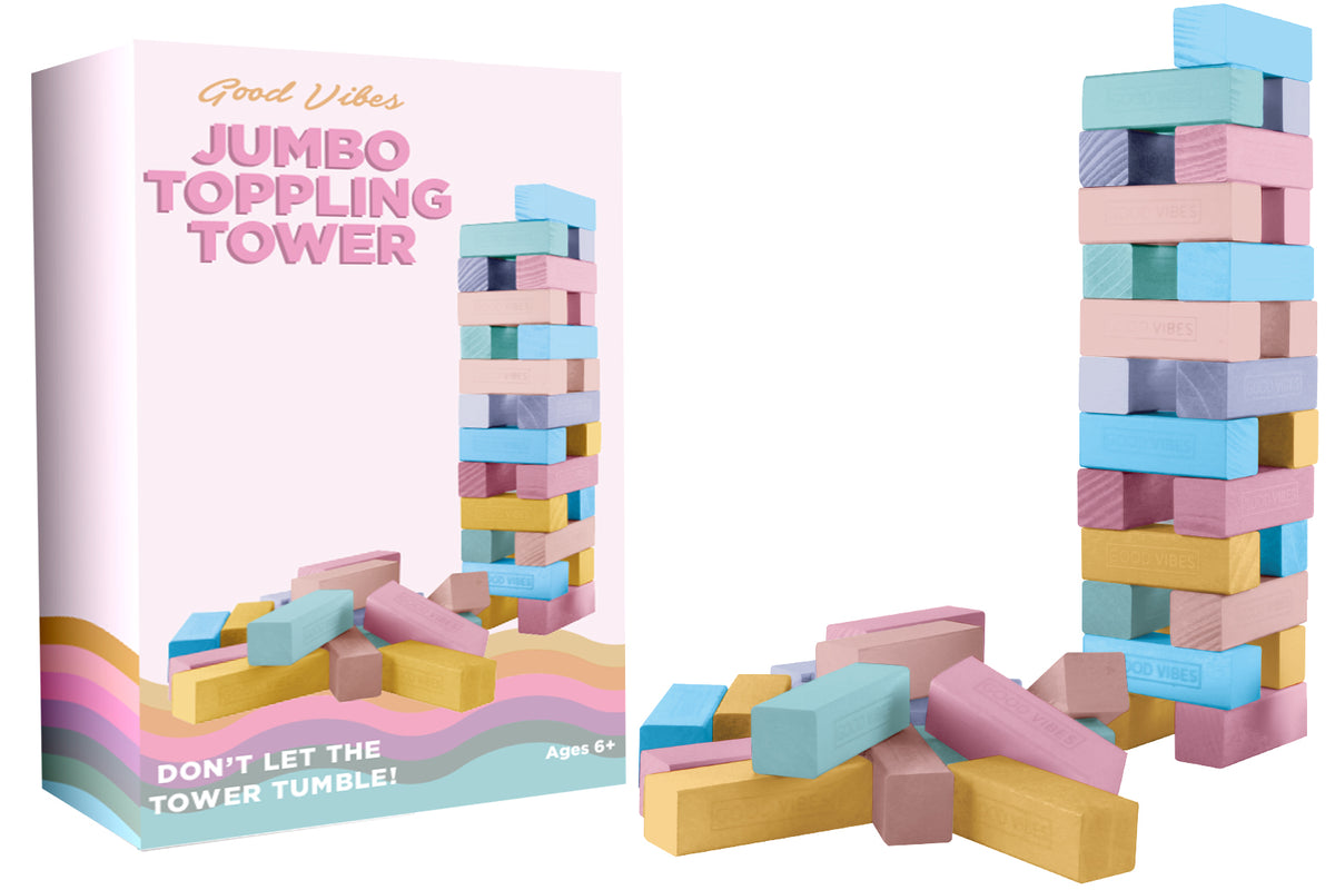 JUMBO TOPPLING TOWER 54 PIECES 79 X 12CM