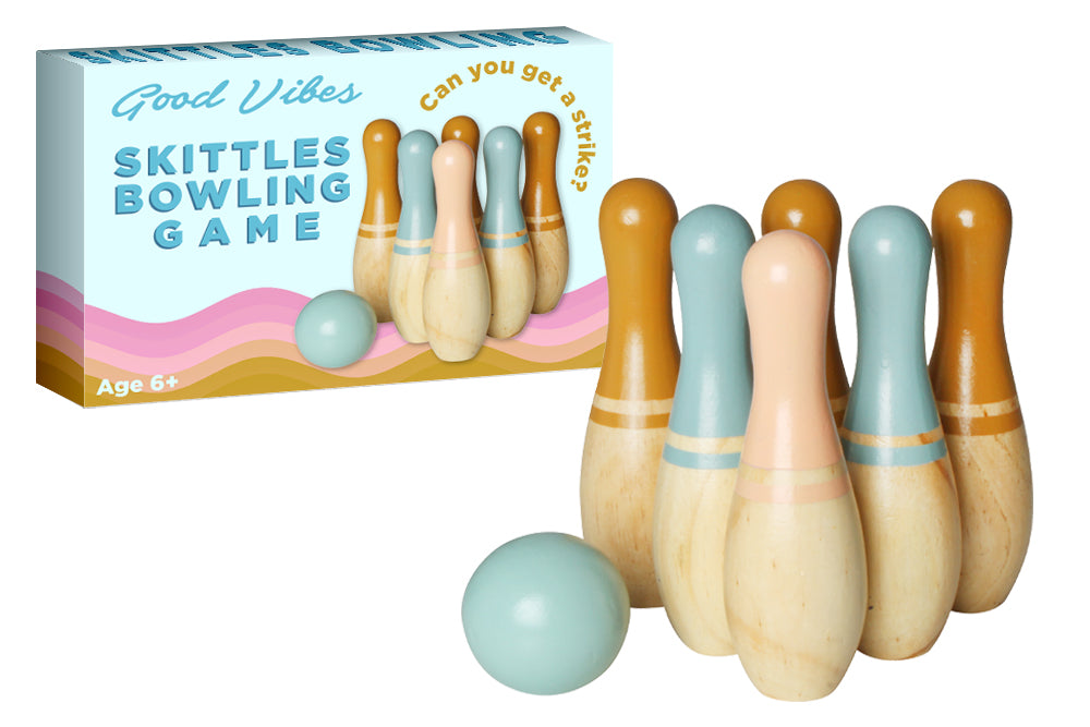 6 Pin Skittles Bowling Game 46 x 19cm