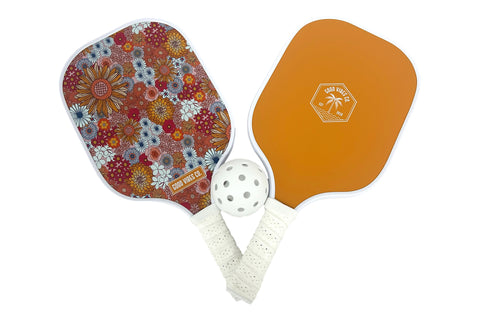 Good Vibes™ 4pc Pickle Ball Set - Mediterranean