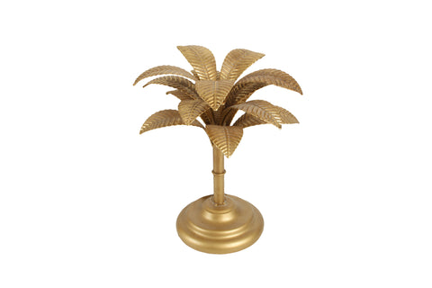 Brynne Antique Palm Tree Candle Holder Small