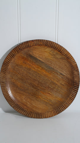 Iblis Mango Wood Round Plate