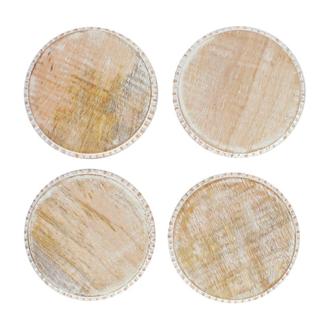 Shop Bryony Mango Wood Coasters Set of 4 