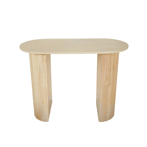 Aimee Fluted Console Table Natural
 98 x 75 x 45cm