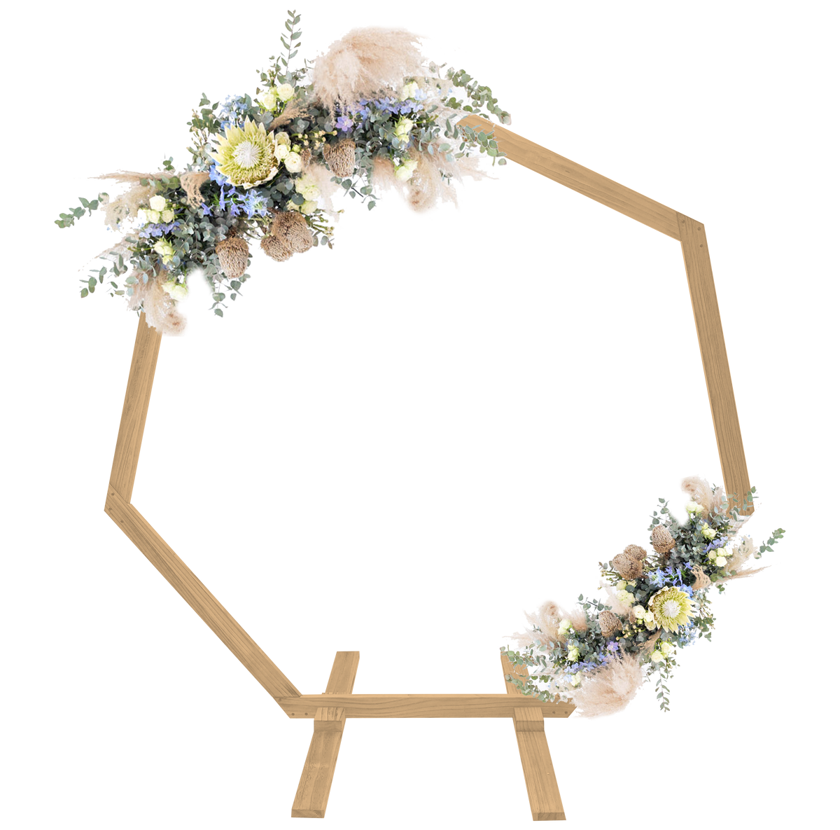 Wedding Celebration Arch Arbour 223cm - Oak Stain