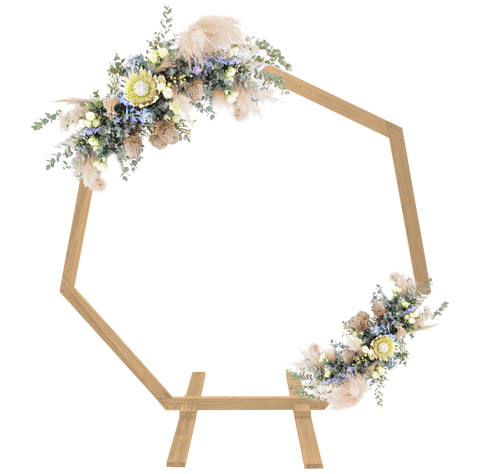 Wedding Celebration Arch Arbour 223cm - Oak Stain