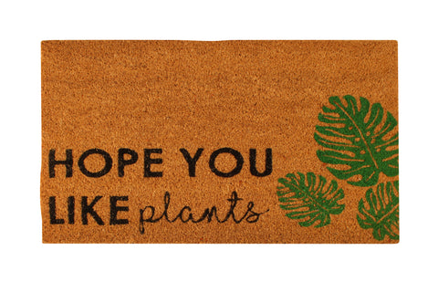 Hope You Like Plants Premium Coir Doormat 15Mm 70 x 40 cm