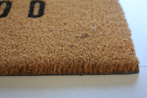 M&C™ COIR & VINYL DOORMAT 'NO THANKS WE'RE GOOD' DESIGN 70x40x1.5cm