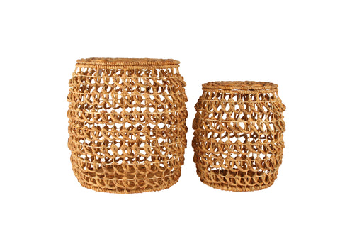 Fifer Set Of 2 Storage Baskets With Lid