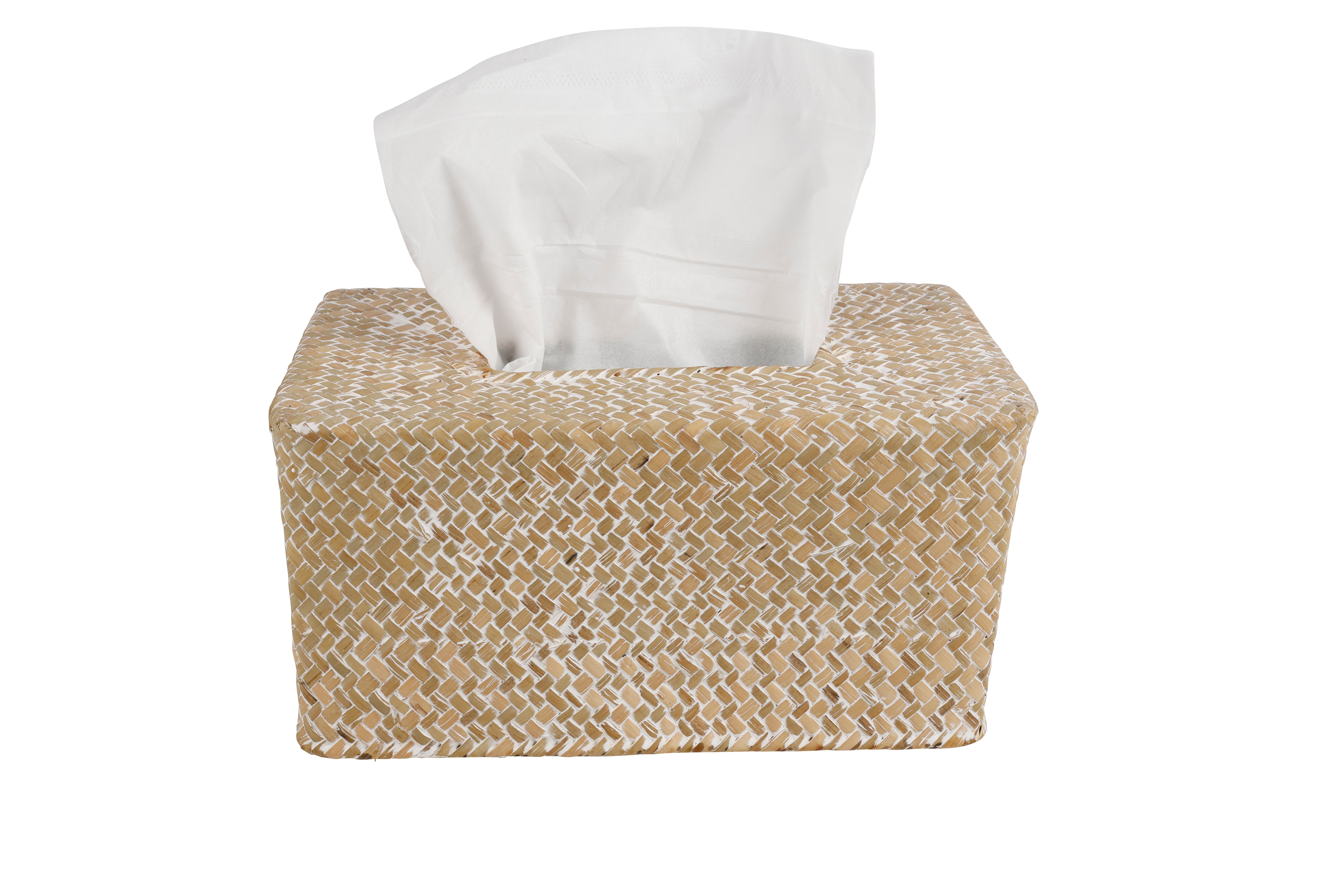 Bamboo Lid Tissue Box Facial Tissue Dispenser Box Paper, 56 OFF