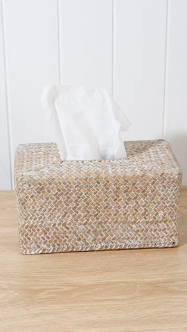Haven Rectangle Tissue Box Holder 
 26 x 15 x 10cm