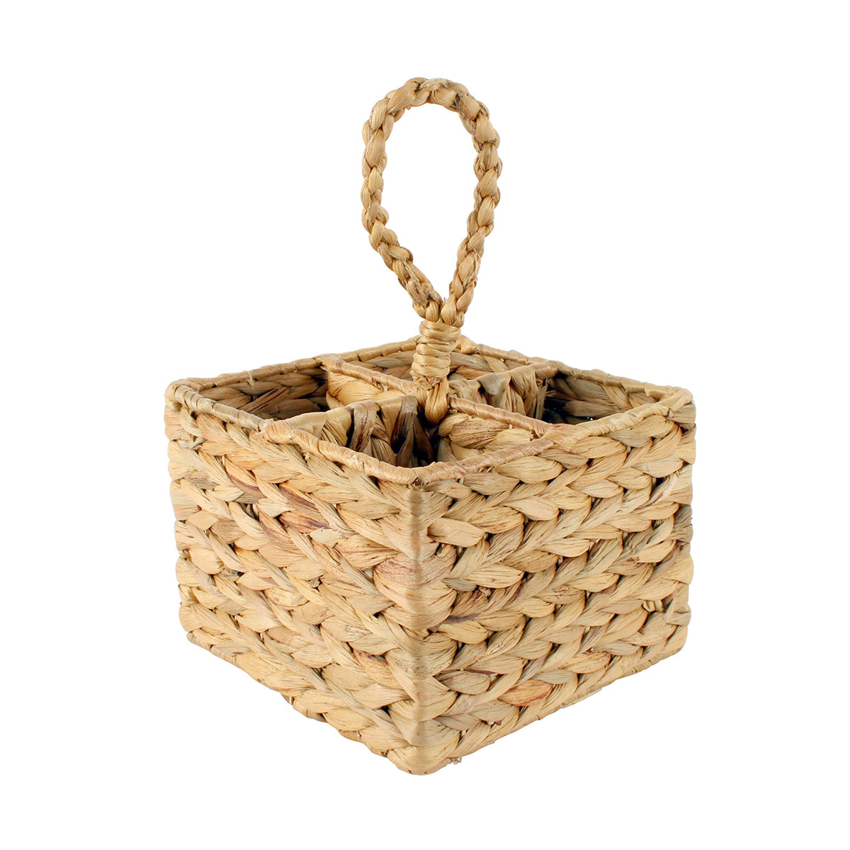 CANE NATURAL WOVEN CUTLERY BASKET