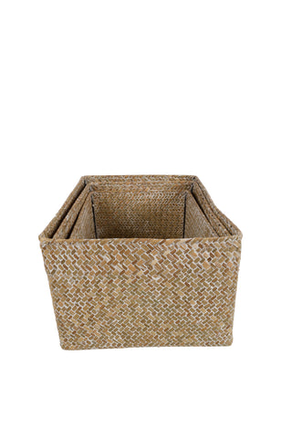 Leia Set Of 3 Rectangle Baskets