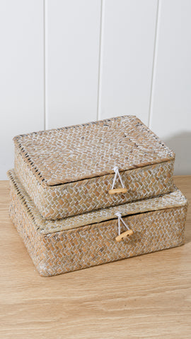 Leia Set Of 2 Rectangle Baskets