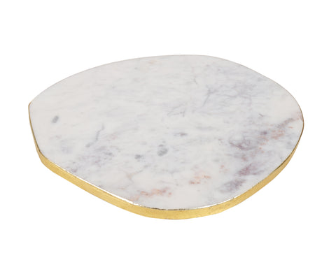 Wendell Marble Cheeseboard With Gold Foil 25 x 21cm