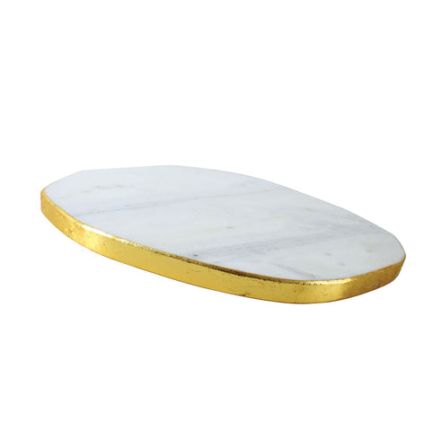 Wendell Marble Cheeseboard With Gold Foil 25 x 21cm