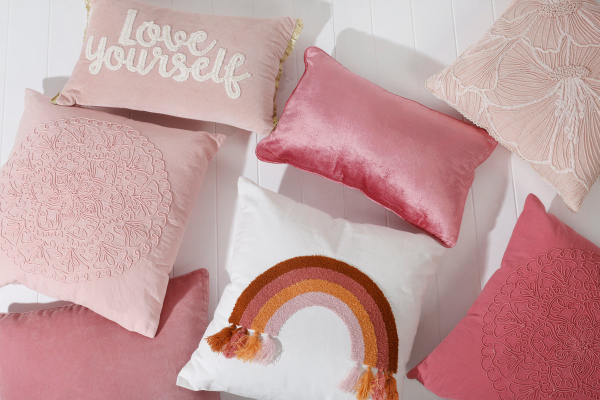 50cm Boho Rainbow Cotton Cushion