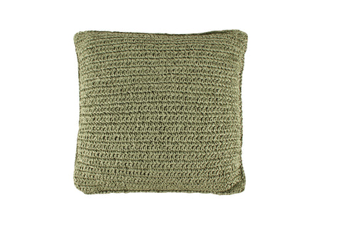 Abbey Olive Straw Cushion 48cm