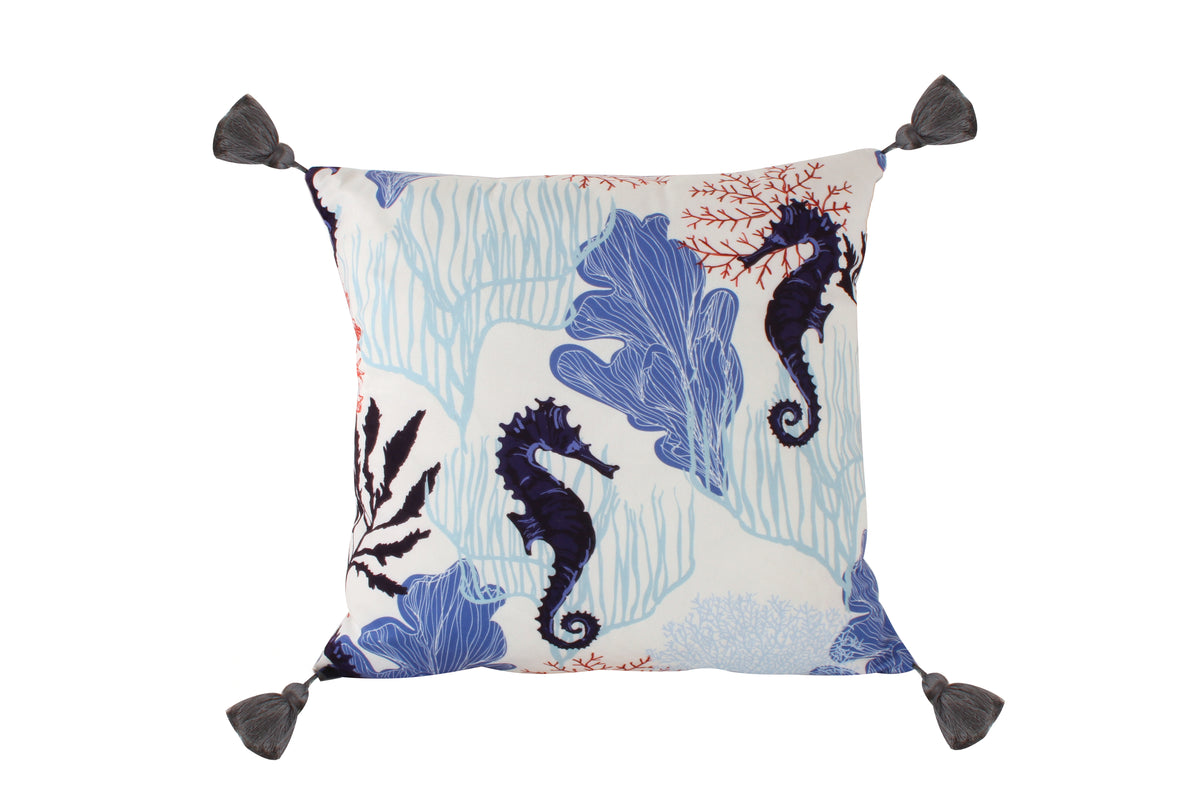 Humphrey Sea Life Tassel Cushion 45 x 45 cm