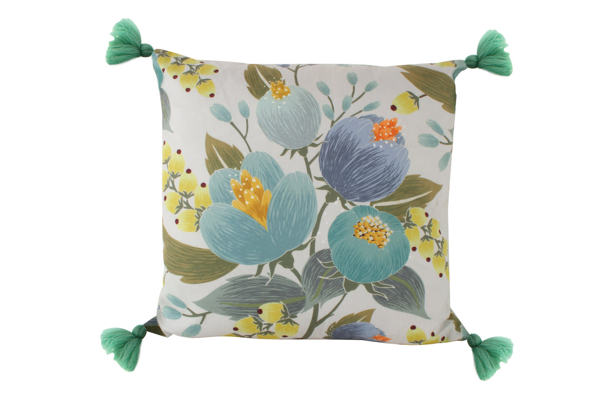 Cordelia Cottage Floraltassel Filled Cushion 45 x 45 cm