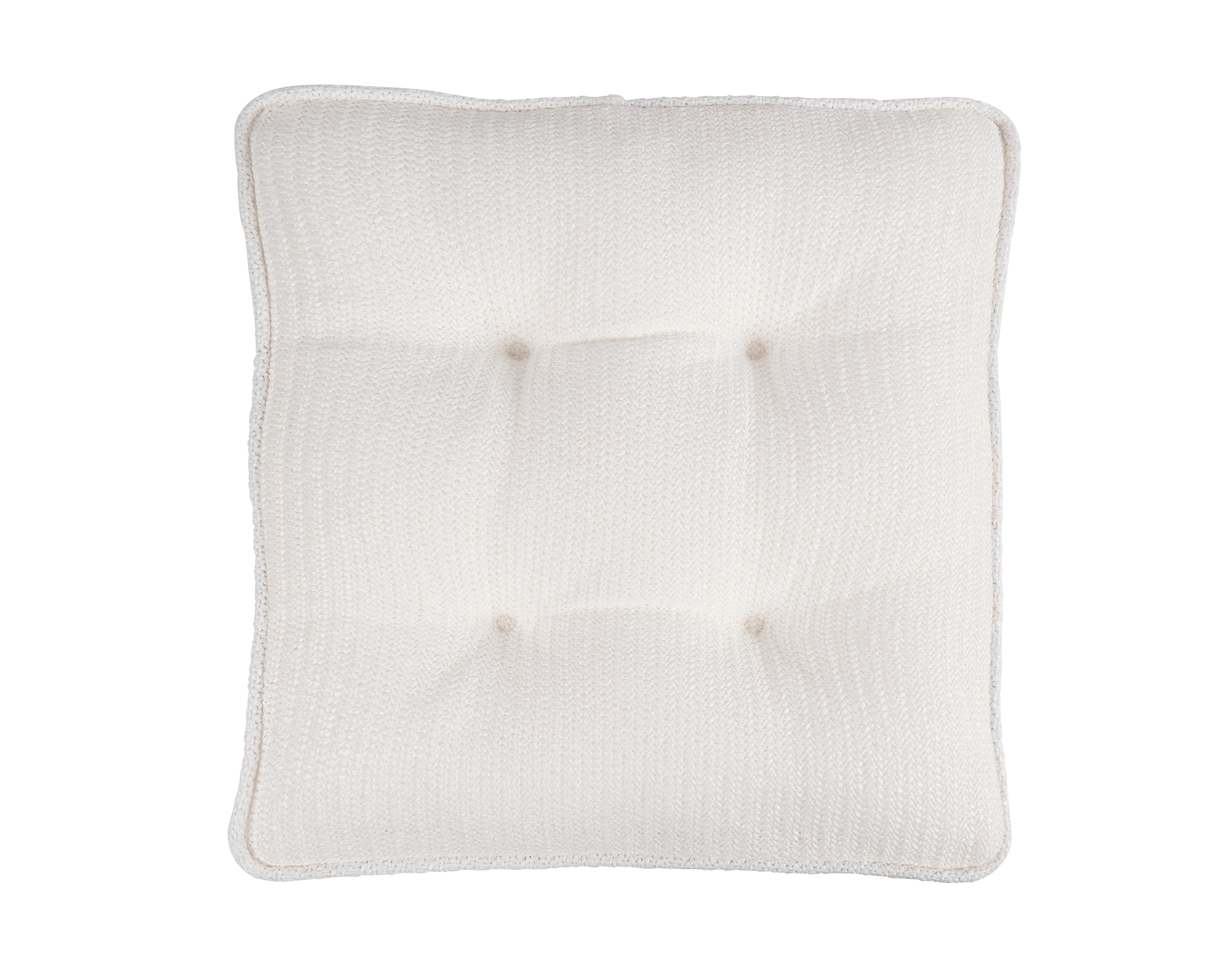 BROOKE OUTDOOR SEAT BUTTON CUSHION WHITE