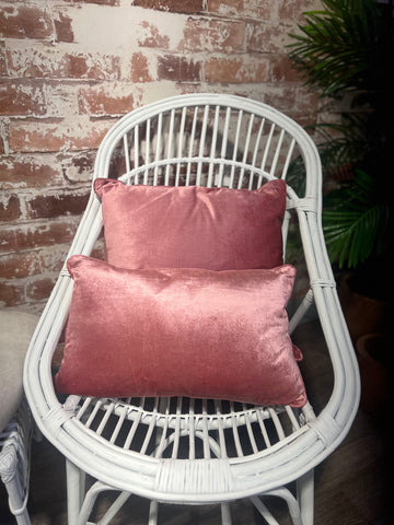 Pink Velvet Cushion 50 x 30cm