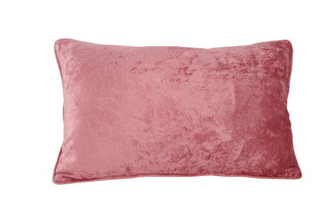 MADOC VELVET FILLED CUSHION WITH PIPPING 50 x 30cm