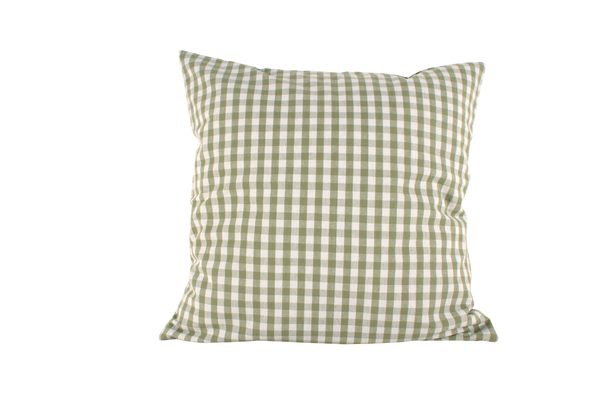 Cyrilla Cotton Gingham Filled Cushion 50 x 50cm