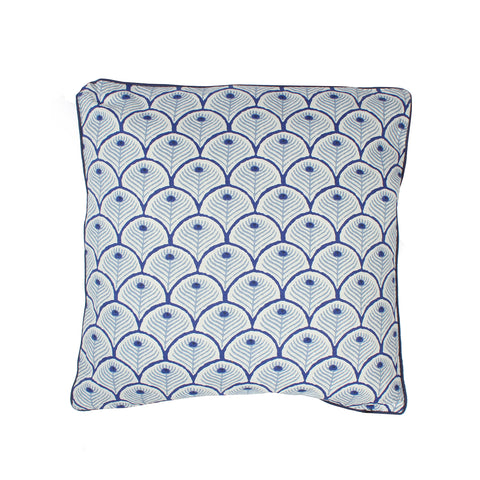Holmes Reverse Print Cotton Fld Cushion With Piping 50 x 50cm
