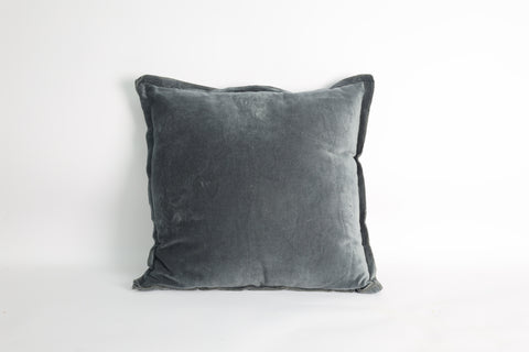 Royce Velvet Cushion Charcoal 50 x 50cm