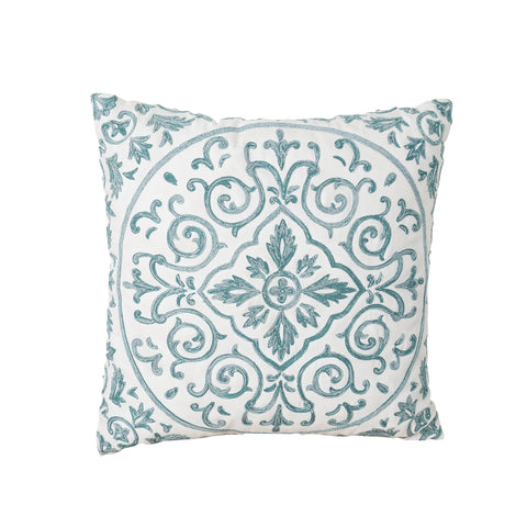 Athena Embroidered Cushion Square 40 x 40cm