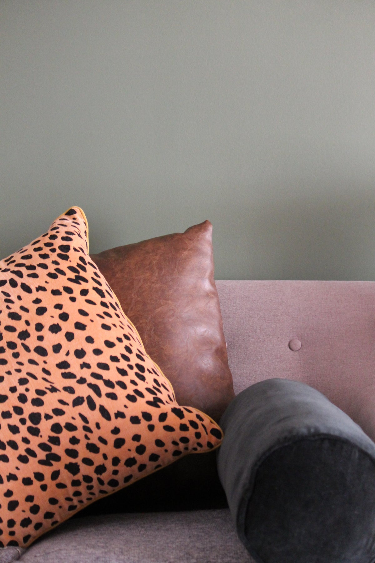 Leopard Print Velvet Cushion 50x50cm