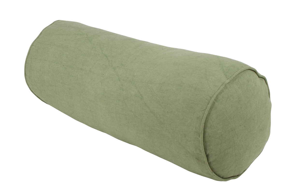 Ripley Cotton Linen Cyclinder Cushion With Piping 50 x 30cm