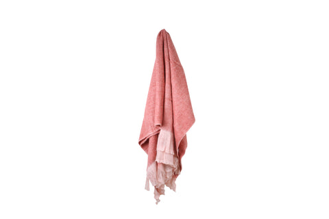Baily Faux Mohair Throw With Fringing