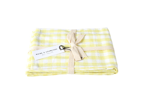 Cyrene Gingham Cotton Tea Towels 2 Pack 60 x 40cm