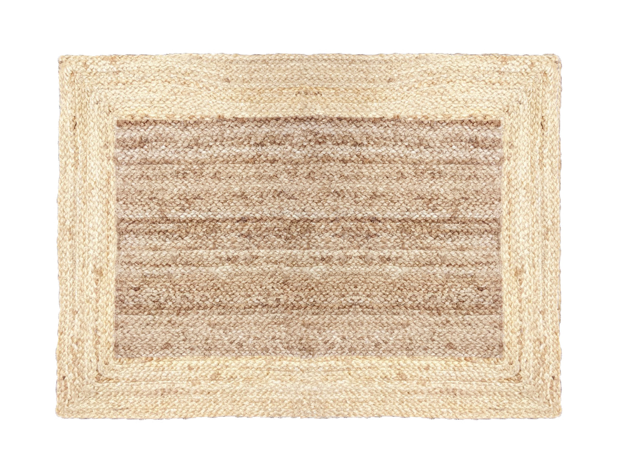 Jasmine Border Jute Rug 90 x 60cm