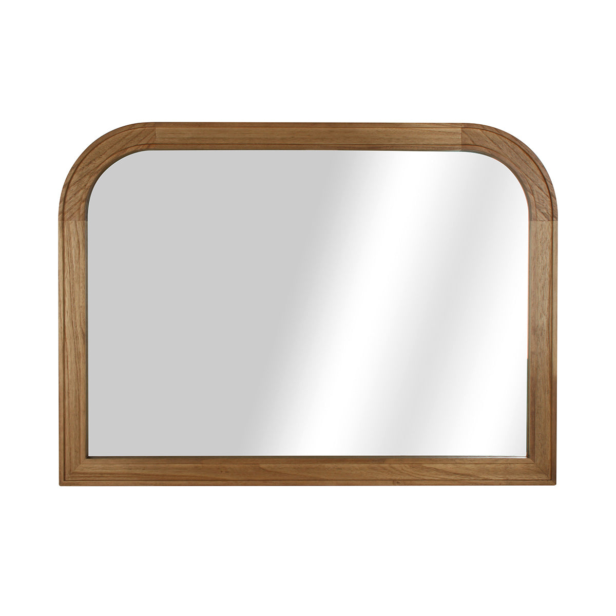 Conni Natural Wood Arched Mantle Mirror 92 x 66cm