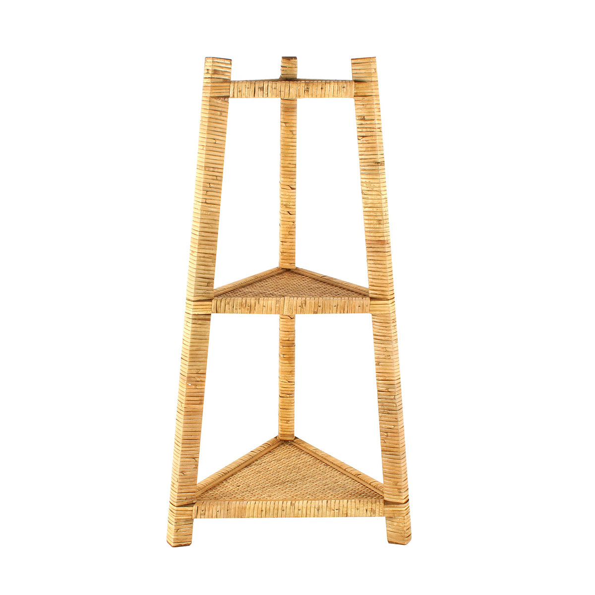 Elegant 3 Tier Rattan Shelf