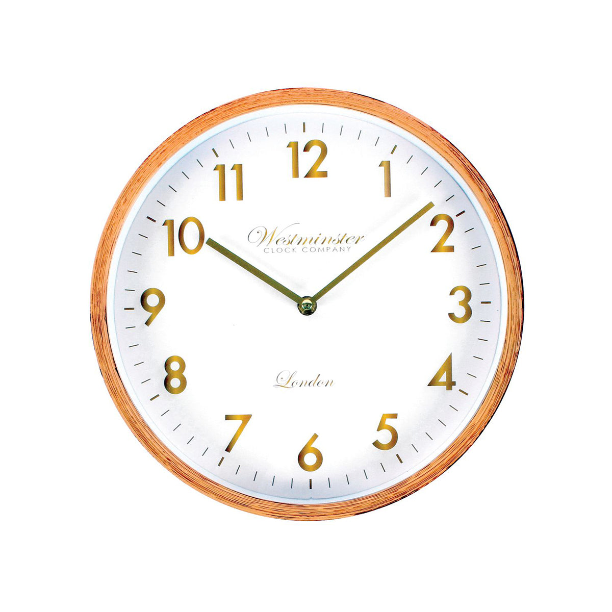 Buy Abra Wood Look Numbered Wall Clock in Australia